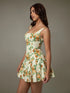 'Leocadia' Floral Pleated Mini Dress - Celes Fashion